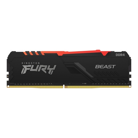 8GB Kingston DDR4 2666 DIMM FURY Beast Black RGB Gaming Memory KF426C16BBA/8 Non-ECC, CL16, 1.2V, KF426C16BBA/8 1Gx8, RTL, (319668)