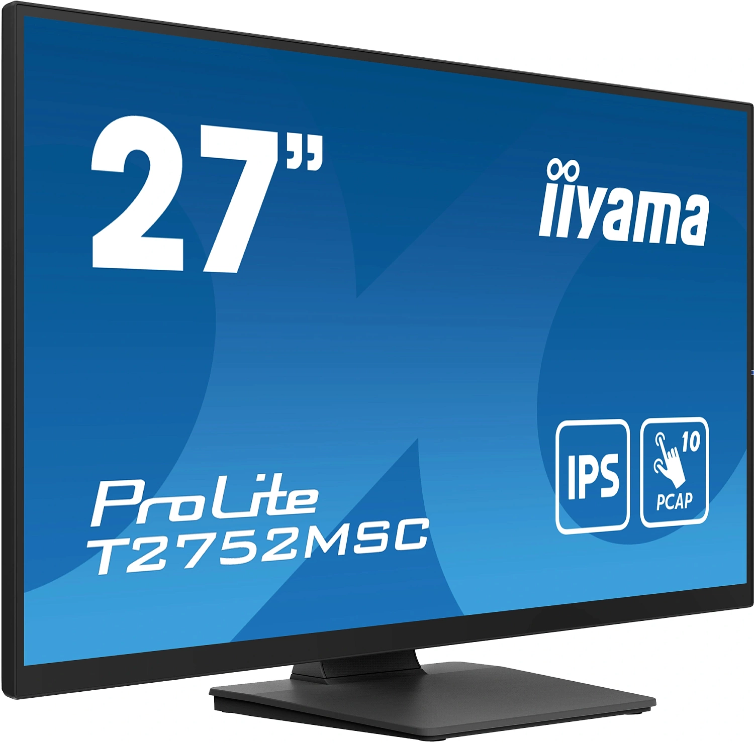 Монитор Iiyama 27" ProLite T2752MSC-B1 черный IPS LED 5ms 16:9 HDMI M/M матовая 1000:1 400cd 178гр/178гр 1920x1080 60Hz DP FHD USB Touch 6.7кг