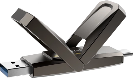 Носитель информации Netac US5 128GB USB3.2+TypeC Solid State Flash Drive, up to 550MB/500MB/s