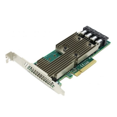 9305-16i SGL (05-25703-00) PCIe 3.0 x8 LP, SAS/SATA 12G HBA, 16port(4*int SFF8643), 3224 IOC, (007226)