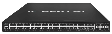 Управляемый коммутатор уровня 2 . 48 портов 100/1000BaseT, 6 портов 1/10GE SFP+