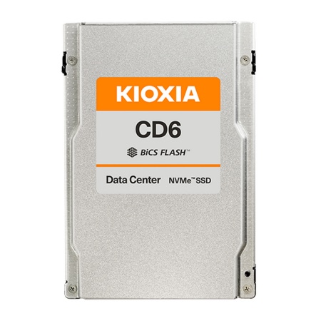 2.5" U.3 1920GB KIOXIA CD6-R Enterprise SSD KCD61LUL1T92 PCIe Gen4x4 with NVMe 1.4, KCD61VUL1T60 5800/1150, IOPS 700/30K, MTBF 2.5M, TLC, 1DWPD, 15mm, Bulk