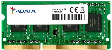 8GB ADATA DDR3L 1600 SO DIMM ADDS1600W8G11-S Non-ECC, CL11, 1.35V, 512x8, RTL