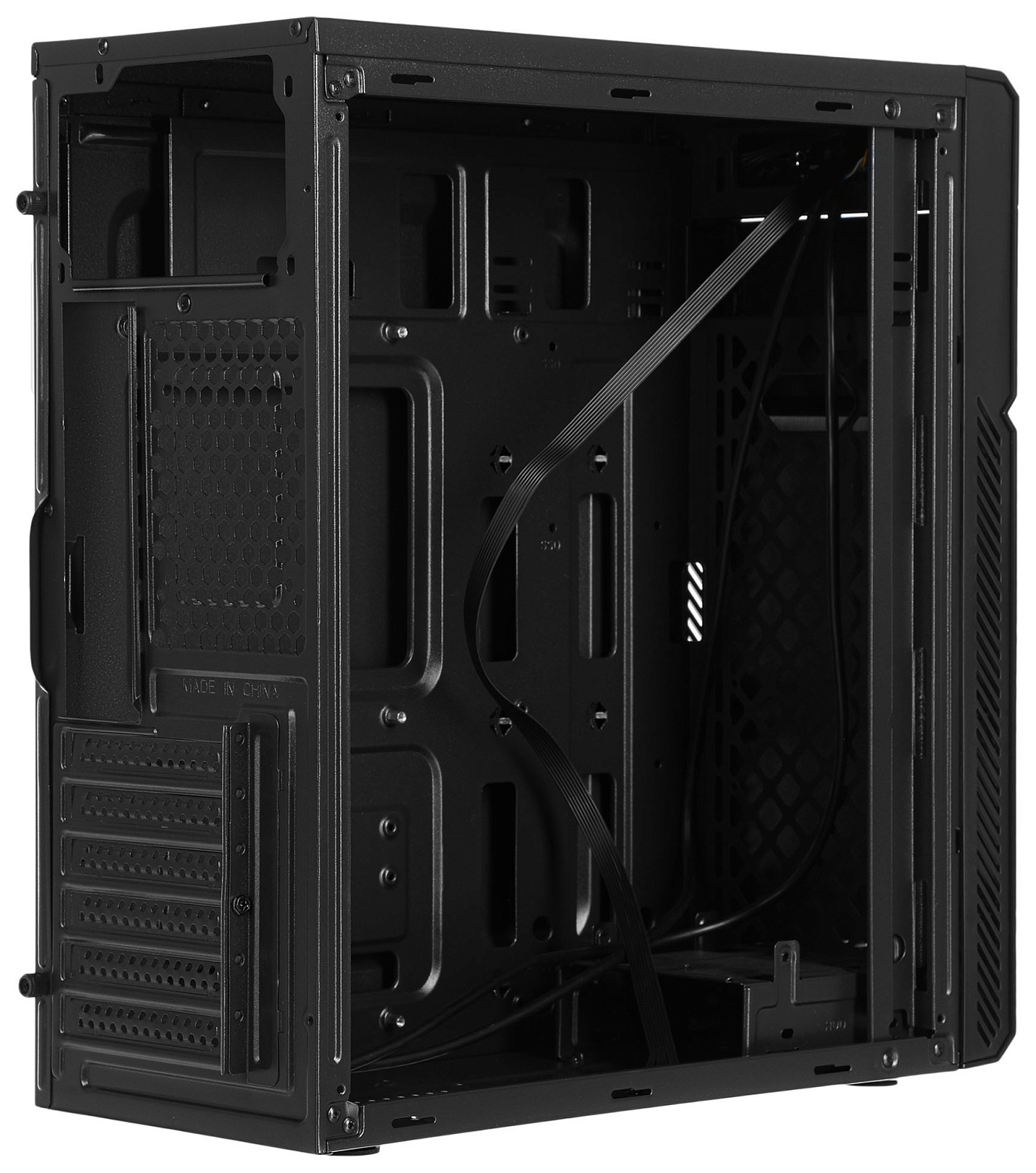 Корпус Digma DC-ATX101-U2 черный без БП ATX 1x80mm 2x120mm 2xUSB2.0 audio