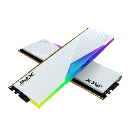 32GB DDR5 6400 DIMM XPG Lancer RGB AX5U6400C3216G-DCLARWH 2*16, 1.4V, CL32-39-39, On-Die ECC, Power Management IC, white