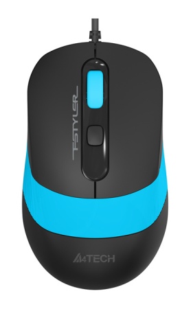 Мышь A4Tech Fstyler FM10 черный/синий оптическая (1600dpi) USB (4but)