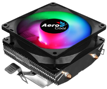 Кулер для процессора Aerocool Air Frost 2 110W / FRGB / 3-Pin / Intel 115*/775/1200/1700 /AMD / Heat pipe 6mm x2