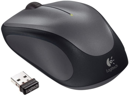 Мышь Logitech M235 серый/черный оптическая (1000dpi) беспроводная USB для ноутбука (2but)