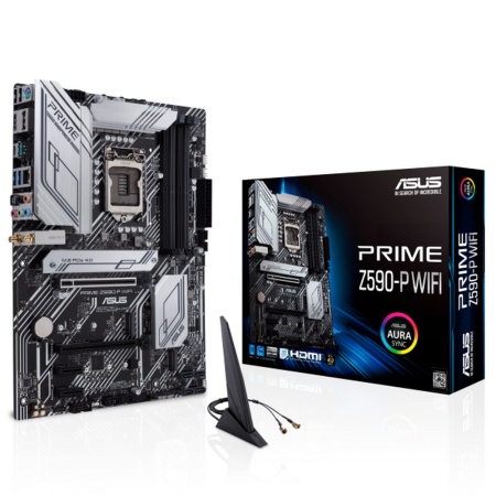 PRIME Z590-P WIFI LGA1200 ATX 4xDDR4 2xPCIEx16 2xPCIEx1 3xM.2 HDMI DP 2.5GLAN WIFI {5}