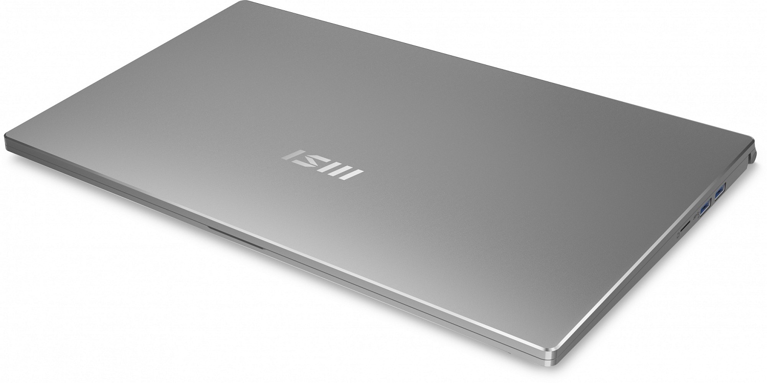 Ноутбук MSI Prestige 15 A12UC-224RU Core i5 1240P 16Gb SSD512Gb NVIDIA GeForce RTX 3050 4Gb 15.6" IPS FHD (1920x1080) Windows 11 Professional silver WiFi BT Cam (9S7-16S822-224)