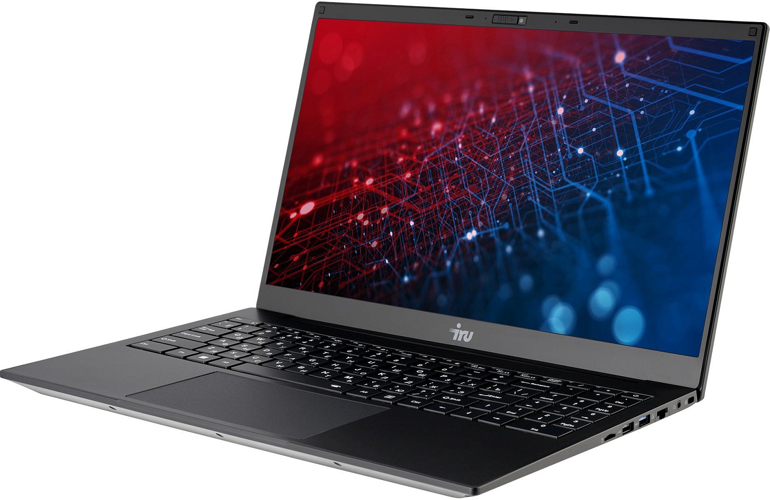 Ноутбук IRU Калибр 15TLI Core i3 1115G4 8Gb SSD512Gb Intel UHD Graphics 15.6" IPS FHD (1920x1080) Free DOS black WiFi BT Cam 7200mAh (1973806)