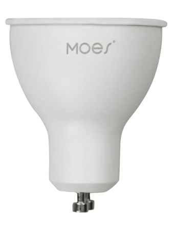 Лампочка светодиодная Moes Zigbee Smart Light Bulb LED 5W GU10 модели ZB-TD-RWW-GU10