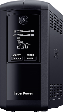Источник бесперебойного питания Cyberpower VP700EILCD Line-Interactive 700VA/390W USB/RS-232/RJ11/45  (6 IEC С13) (существенное повреждение коробки)