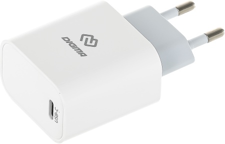 Сетевое зар./устр. Digma DGW3C 30W 3A (PD) USB-C универсальное белый (DGW3C0F010WH)