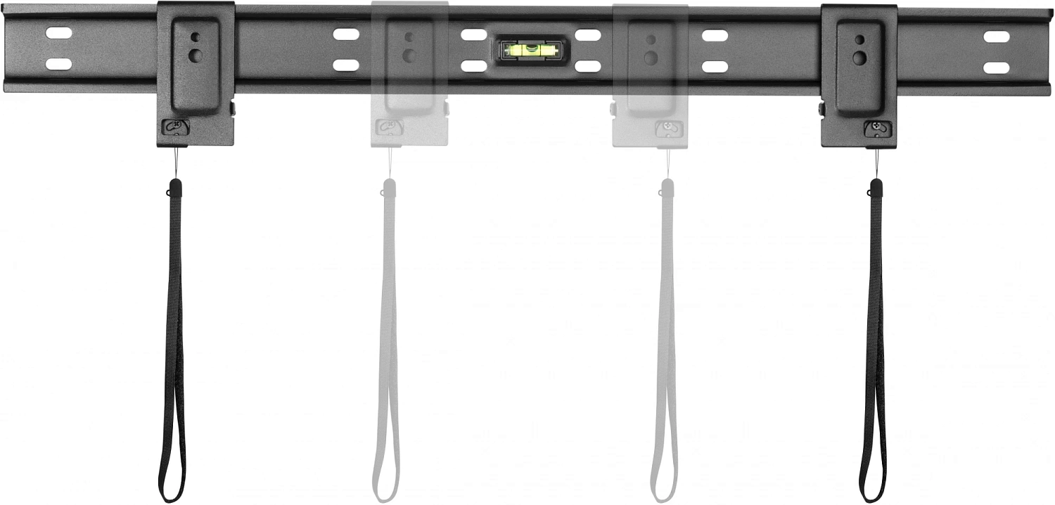 Кронштейн для телевизора Hyundai SL-X2 черный 37"-75" макс.50кг настенный фиксированный