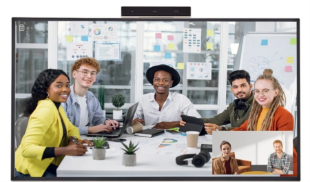 Профессиональная панель LG 43" All-In-One: Videoconference camera FHD, 2 microphone, AMD Ryzen, Win 10, UHD, 350nit, Touch, 8/7