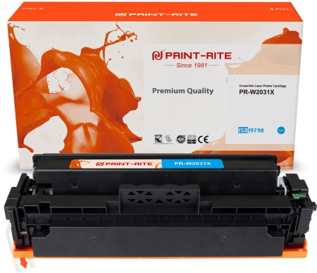 Картридж лазерный Print-Rite TFHBKTCPU1J PR-W2031X W2031X голубой (6000стр.) для HP Color LaserJet M454dn Pro/479