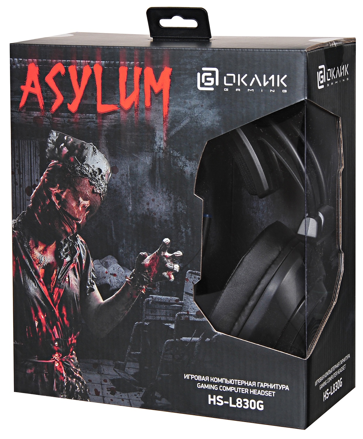 Наушники с микрофоном Оклик HS-L830G ASYLUM черный 2.1м мониторные оголовье (1460163)