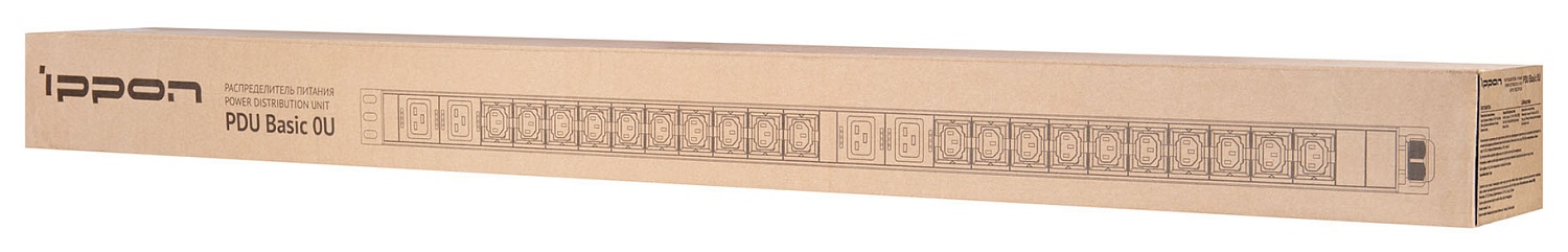 Блок распределения питания Ippon Basic 0U 1546799 верт.размещ. 20xC13 4xC19 базовые 16A EN 60320 С20