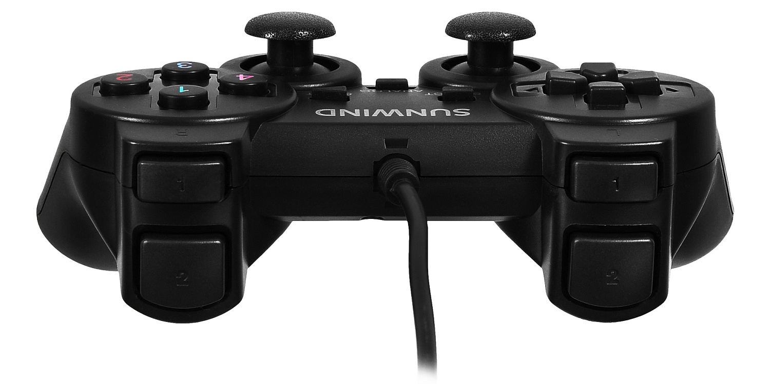Геймпад SunWind SW-GP100M черный USB (1427308) Геймпад SunWind SW-GP100M черный USB (1427308)