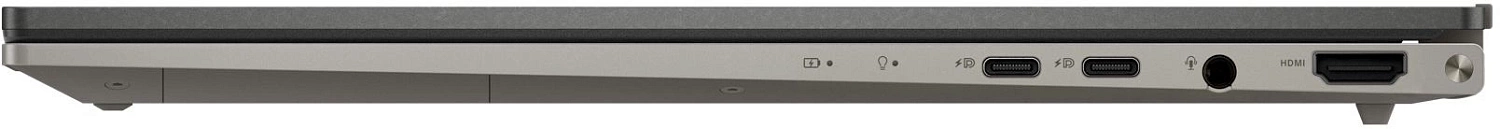 Ноутбук Asus Zenbook 15 OLED UM3504DA-MA251 Ryzen 7 7735U 16Gb SSD1Tb AMD Radeon 15.6" OLED 2.8K (2880x1620) noOS grey WiFi BT Cam (90NB1163-M009F0)