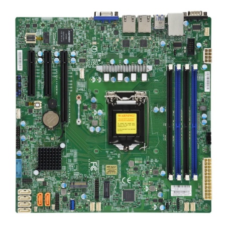 SuperMicro MBD-X11SCL-F MicroATX LGA1151H4, C242, 4xDIMM (128GB) DDR4 ECC UDIMM, 6x USB 2.0, 5x USB 3.0, 1x PCIE x8 (in x16 slot), 2x PCIE x4 (in x8 slot), M.2, (327652)