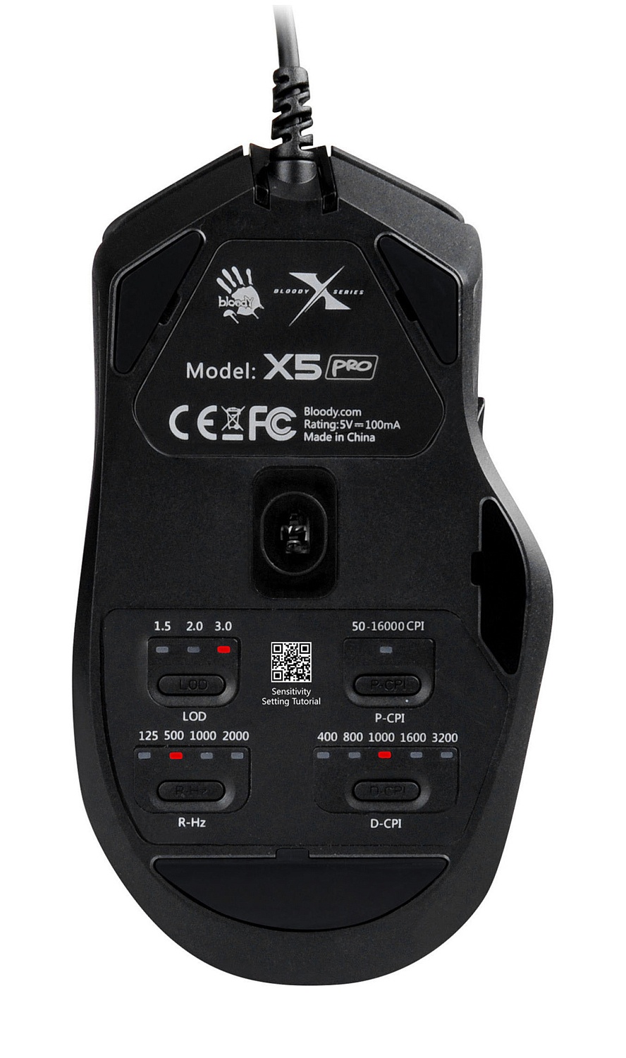 Мышь A4Tech Bloody X5 Pro черный оптическая (16000dpi) USB (9but) Мышь A4Tech Bloody X5 Pro черный оптическая (16000dpi) USB (9but)