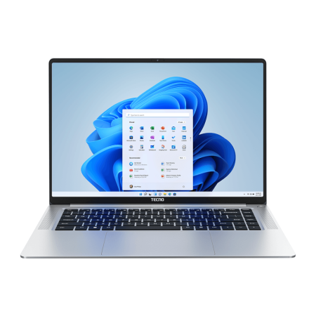 Ноутбук Tecno MEGABOOK-S1  i5 16+512G Grey Win11, 12Gen, S15AM, 15.6" IPS 3.2K (3200x2000) /Intel Core i5-1240P/4х4,4Гц/16Gb + 512Gb/Wifi 6/ 1,35 kg/Fingerprint Power button/Bluetooth/ WIn 11 Home/