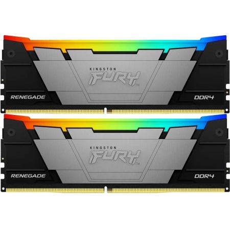 Модуль памяти Kingston 16GB DDR4 4000 FURY Renegade RGB Black XMP Non-ECC Unbuffered DIMM (Kit 2*8gb) 1RX8 19-23-23 1.35V 288-pin 8Gbit