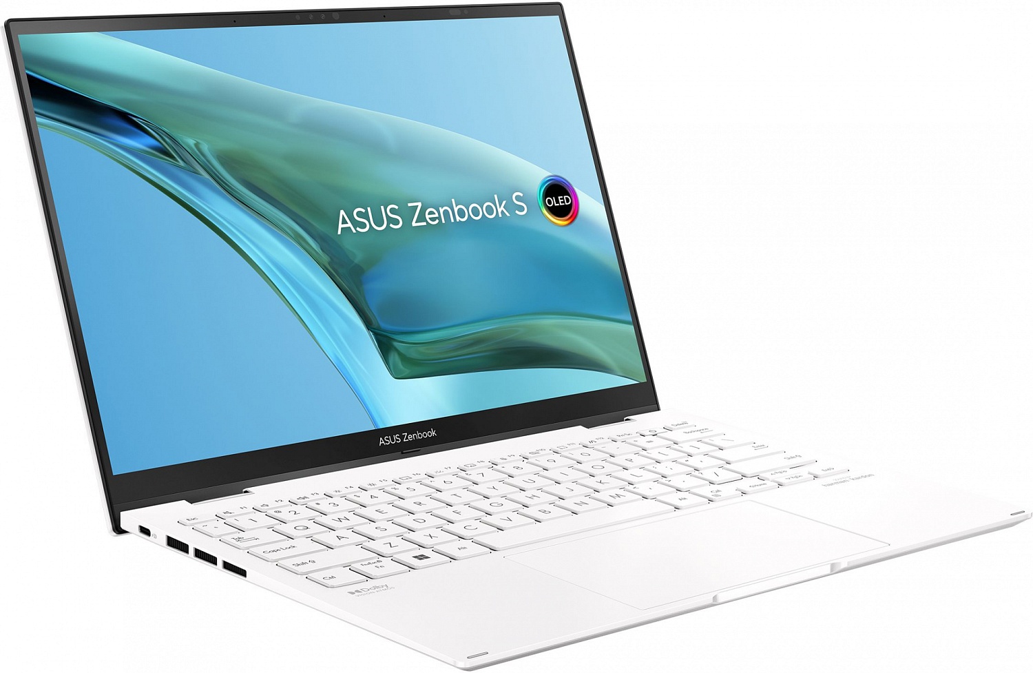 Ноутбук Asus ZenBook Flip S 13 OLED UP5302ZA-LX426W Core i5 1240P 16Gb SSD512Gb Intel Iris Xe graphics 13.3" OLED Touch 2.8K (2880x1800) Windows 11 Home white WiFi BT Cam Bag (90NB0VV2-M00L80)