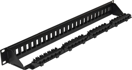 Патч-панель наборная Lanmaster LAN-PPN24OK-UTP 19" 1U 24xRJ45 UTP