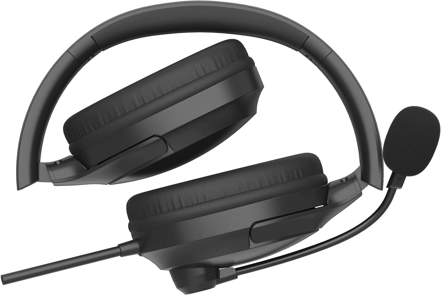 Наушники с микрофоном A4Tech Fstyler FH280U черный 2м мониторные USB оголовье (FH280U)