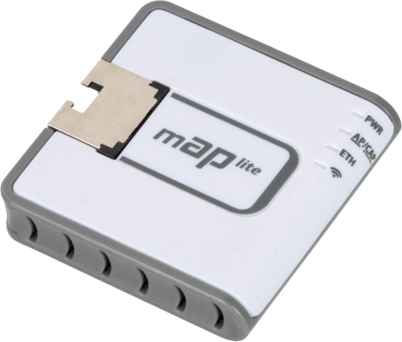 Точка доступа MikroTik mAP lite (RBMAPL-2ND) N300 10/100BASE-TX белый