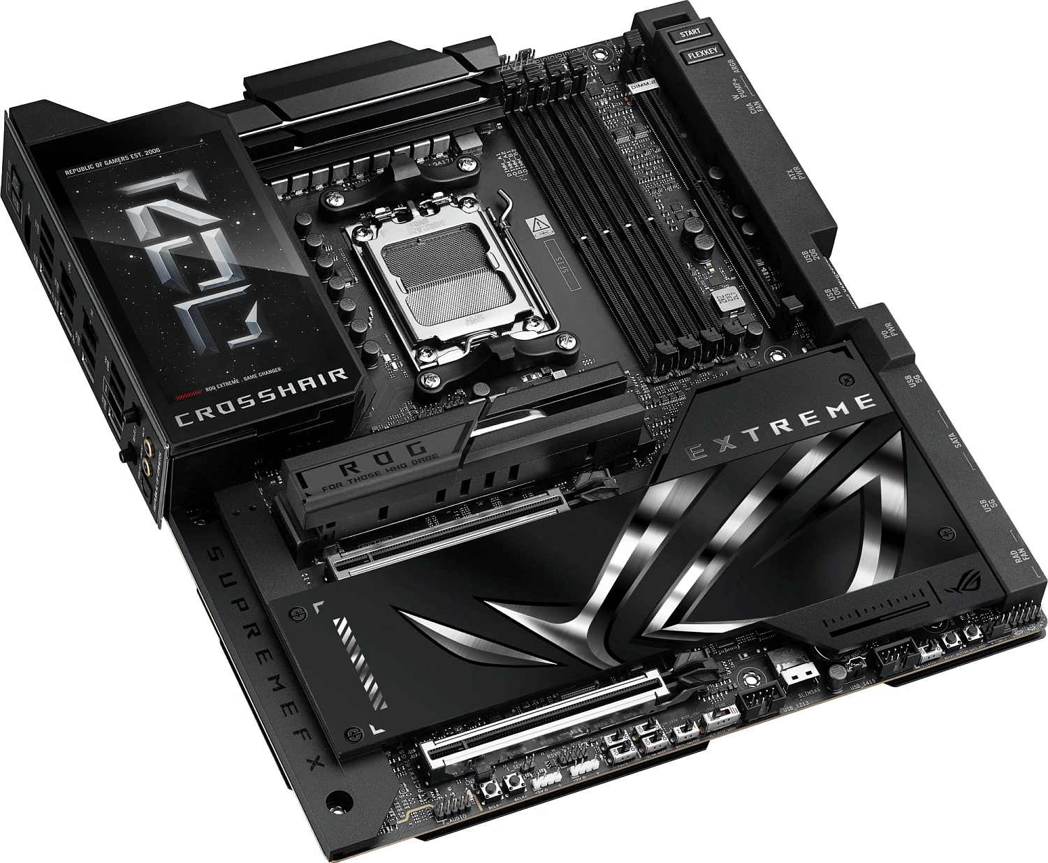 Материнская плата ASUS ROG CROSSHAIR X870E EXTREME, AM5, X870E, 4*DDR5, 4*SATA, 5*M.2,  10*USB 3.2, 2*Type-C, 2*USB4, 6*PCIx16, HDMI, E-ATX; 90MB1LB0-M0EAY0