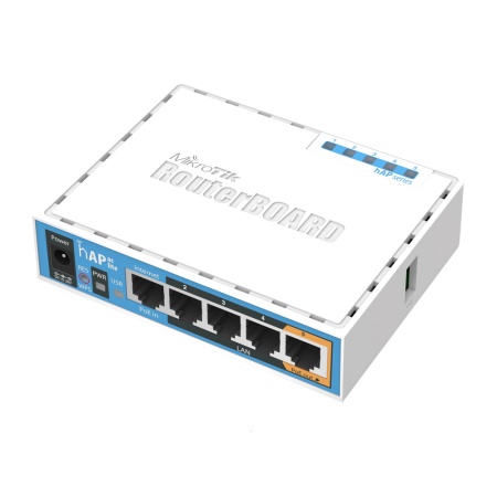 Точка доступа wi-fi MikroTik hAP ac lite with 650MHz CPU, 64MB RAM, 5xLAN, built-in 2.4Ghz 802.11b/g/n two chain wireless with integrated antennas, built-in 5Ghz 802.11ac single  chain wireless with integrated antenna, U