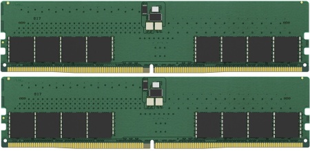 64GB Kingston DDR5 5600 DIMM KVR56U46BD8K2-64 Non-ECC , CL46 , 1.1V, (Kit of 2) 2RX8 288-pin 16Gbit, RTL