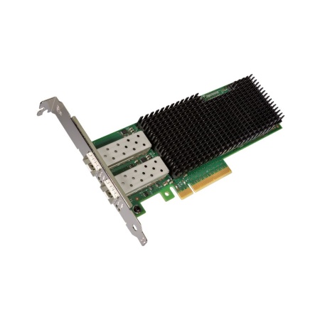 Intel® Ethernet Converged Network Adapter XXV710-DA2 2x SFP28 port, 25GbE/10GbE/1GbE, PCI-E v3 x8, iSCSI, NFS, VMDq. PCI-SIG* SR-IOV, w/o RDMA, Low Profile