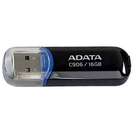 16GB ADATA C906 USB Flash USB 2.0, R20/W6, Black, Retail (608911)