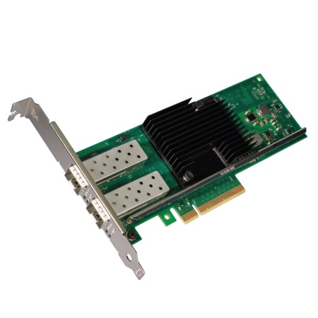 Intel® Ethernet Converged Network Adapter X710-DA2 2x SFP+ port 10GbE/1GbE, PCI-E v3 x4, VMDq. PCI-SIG* SR-IOV, w/o RDMA, Low Profile (075305) {5}