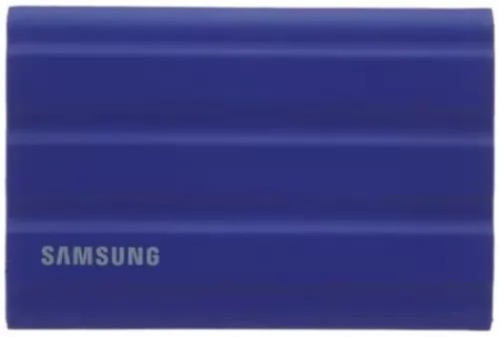 Накопитель SSD Samsung Original USB-C 1Tb MU-PE1T0R/WW Shield T7 1.8" синий