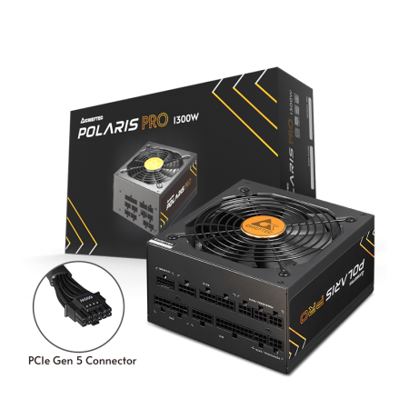 Блок питания Chieftec Polaris Pro PPX-1300FC-A3 (ATX 3.0, 1300W, 80 PLUS PLATINUM, Active PFC, 140mm fan, Full Cable Management, Gen5 PCIe) Retail