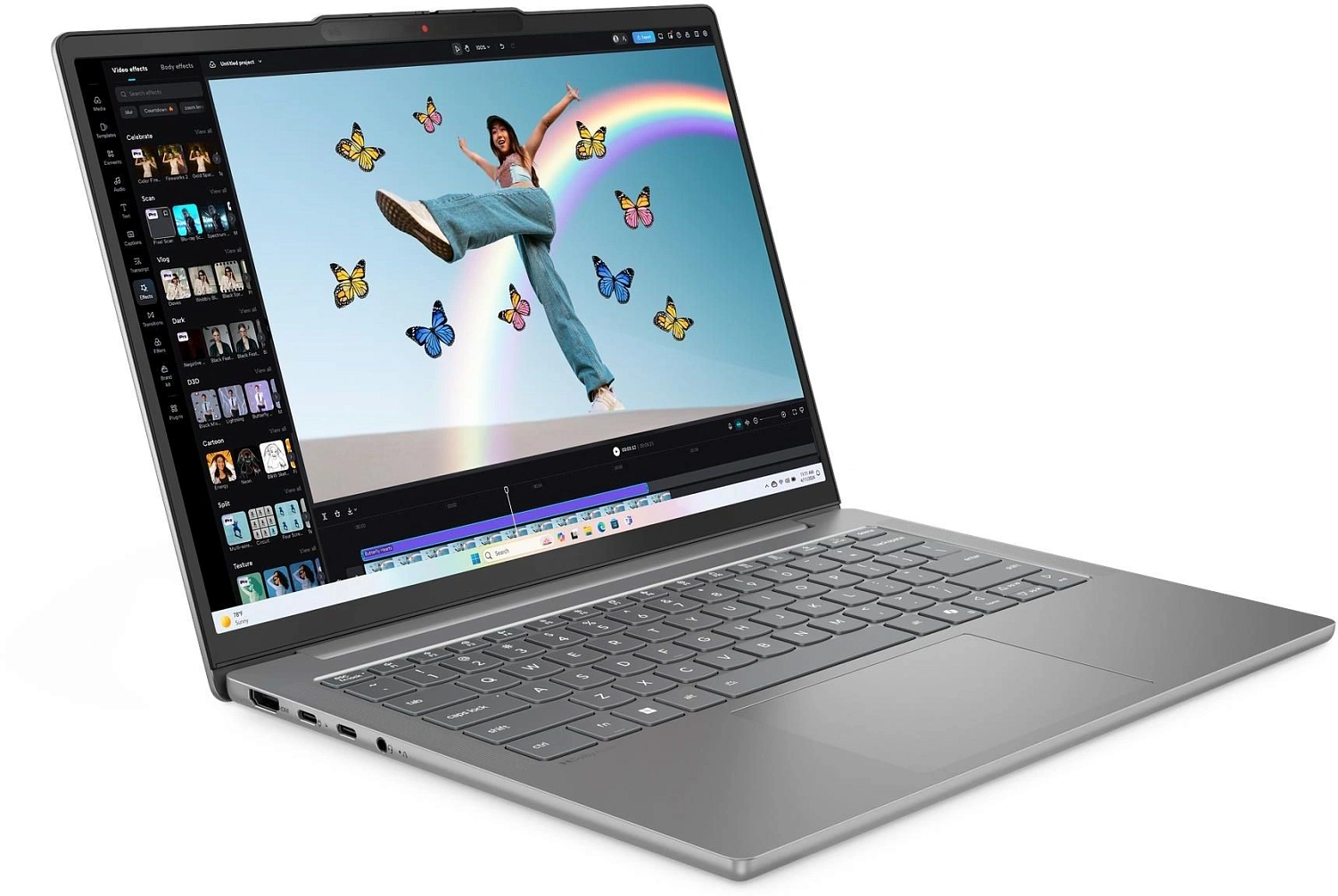 Ноутбук Lenovo IdeaPad Slim 5 14ARP10 Ryzen 7 7735HS 16Gb SSD512Gb AMD Radeon 680M 14" OLED WUXGA (1920x1200) без ОС grey WiFi BT Cam (83HT000CRK)