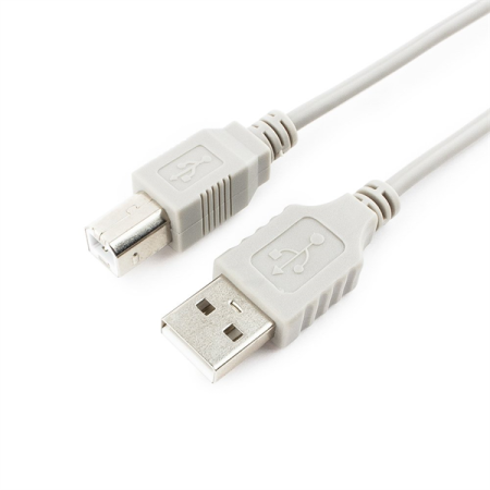 Провод Кабель USB2.0 Cablexpert CC-USB2-AMBM-6-N, AM/BM, медь, Pro, 1.8м, серый, пакет