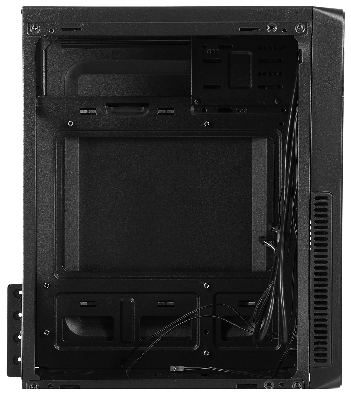 Корпус Digma DC-MATX104-U2 черный без БП mATX 1x80mm 2x120mm 2xUSB2.0 audio