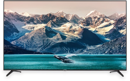 Телевизор LED Hyundai 75" H-LED75BU7002 Салют ТВ Metal черный 4K Ultra HD 60Hz DVB-T DVB-T2 DVB-C DVB-S DVB-S2 USB WiFi Smart TV