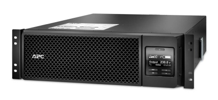 Источник бесперебойного питания APC Smart-UPS SRT RM, 5000VA/4500W, On-Line, Extended-run, Rack 3U (Tower convertible), Pre-Inst. Web/SNMP, with PC Business, Black, 1 year warranty
