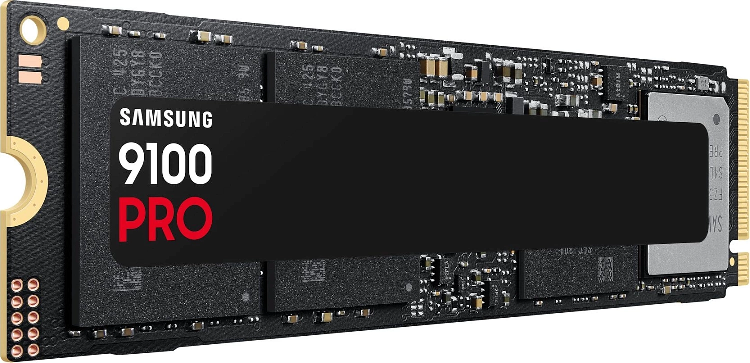 Тведотельный накопитель SSD M.2 (PCI-E NVMe 2.0 Gen 5.0 x4) 2Tb Samsung 9100 PRO (R14800/W13400MB/s) 1year