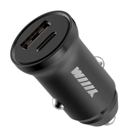 Автомобильное зар./устр. Wiiix UCC-7-2-11 3.1A+3A (PD+QC) USB-C/USB-A универсальное черный