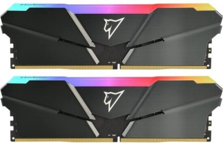 Модуль памяти Netac Shadow RGB DDR4-2666 16GB (8GB x 2) C19 Grey U-DIMM 288-Pin DDR4 / PC PC4-21300 1.2V RGB Радиатор