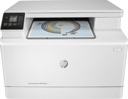 МФУ лазерный HP Color LaserJet Pro MFP M182n (7KW54A) A4 Net белый